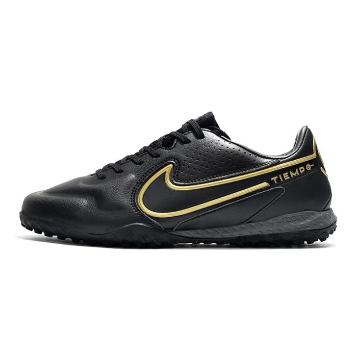 Nike Tiempo React Legend 9 Pro TF Shadow Black Metallic Dark Grey Anthracite