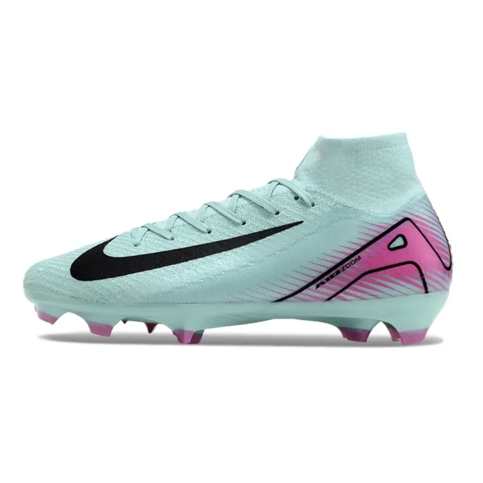 Nike Zoom Mercurial Superfly 10 Elite FG Green Black Pink