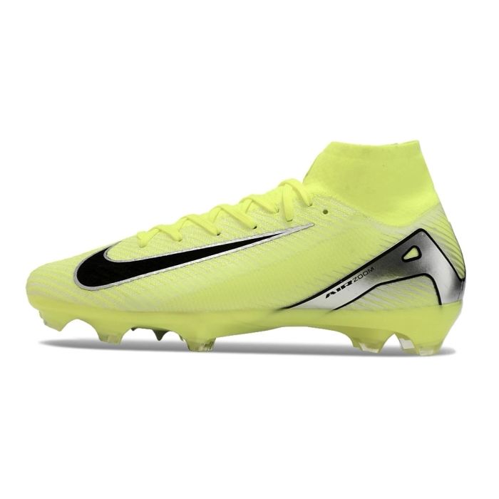 Nike Zoom Mercurial Superfly 10 Elite FG Yellow Silver Black