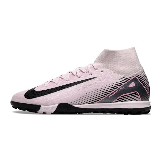 Nike Zoom Mercurial Superfly 10 Elite TF Pink and Black