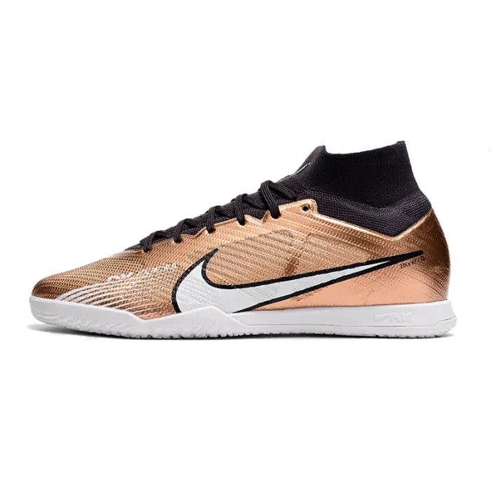 Nike Zoom Mercurial Superfly IX Elite IC Metallic Copper White Black