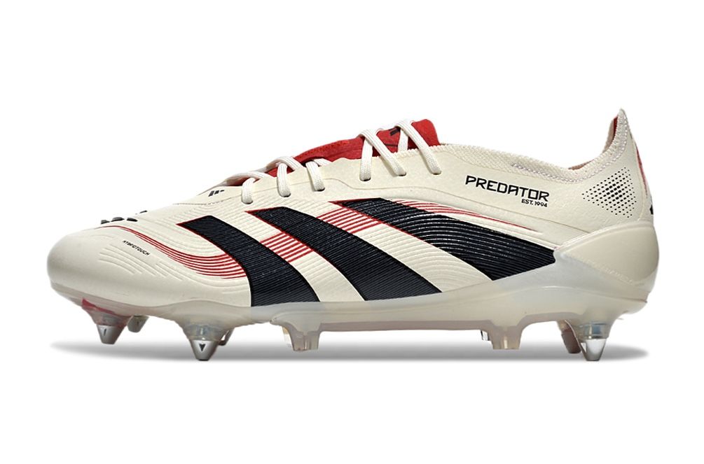 adidas Predator Elite SG - Off White/Core Black/Pure Ruby