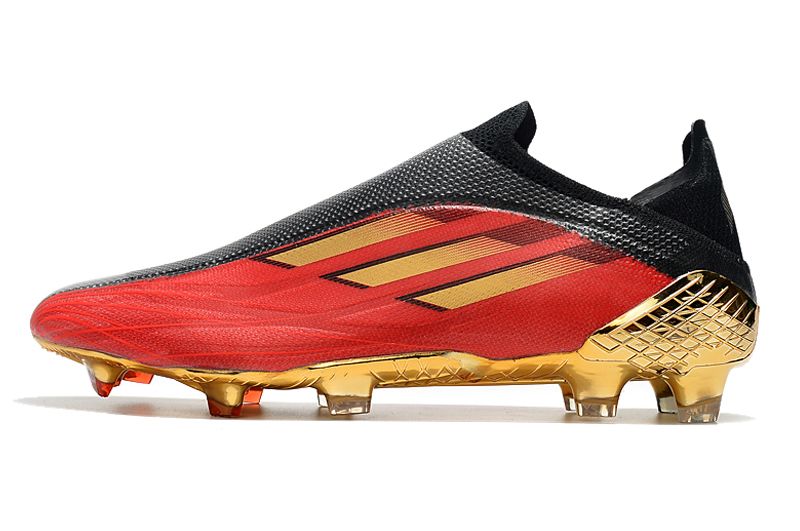 Adidas X Speedflow + FG Soccer Cleats Vivid Red Gold Metallic Core
