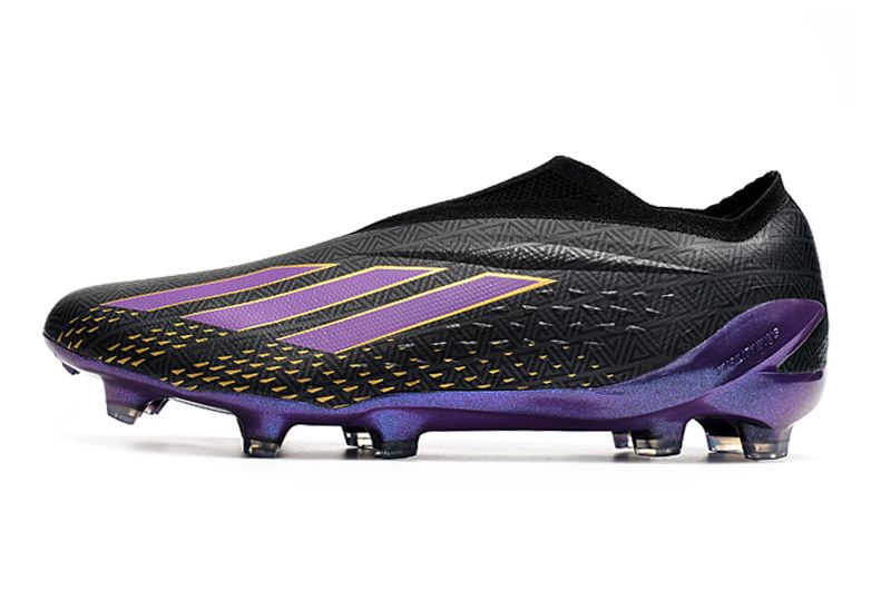 Adidas X Speedportal FG 2022 Soccer Cleats Core Black Tribe Purple Gold Metallic
