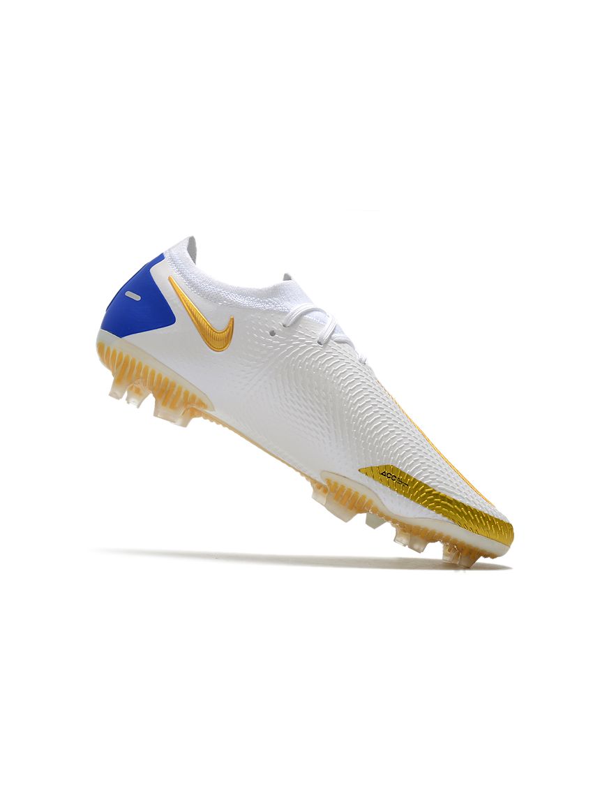 Nike Phantom GT Elite Soccer Cleats White Golden Blue