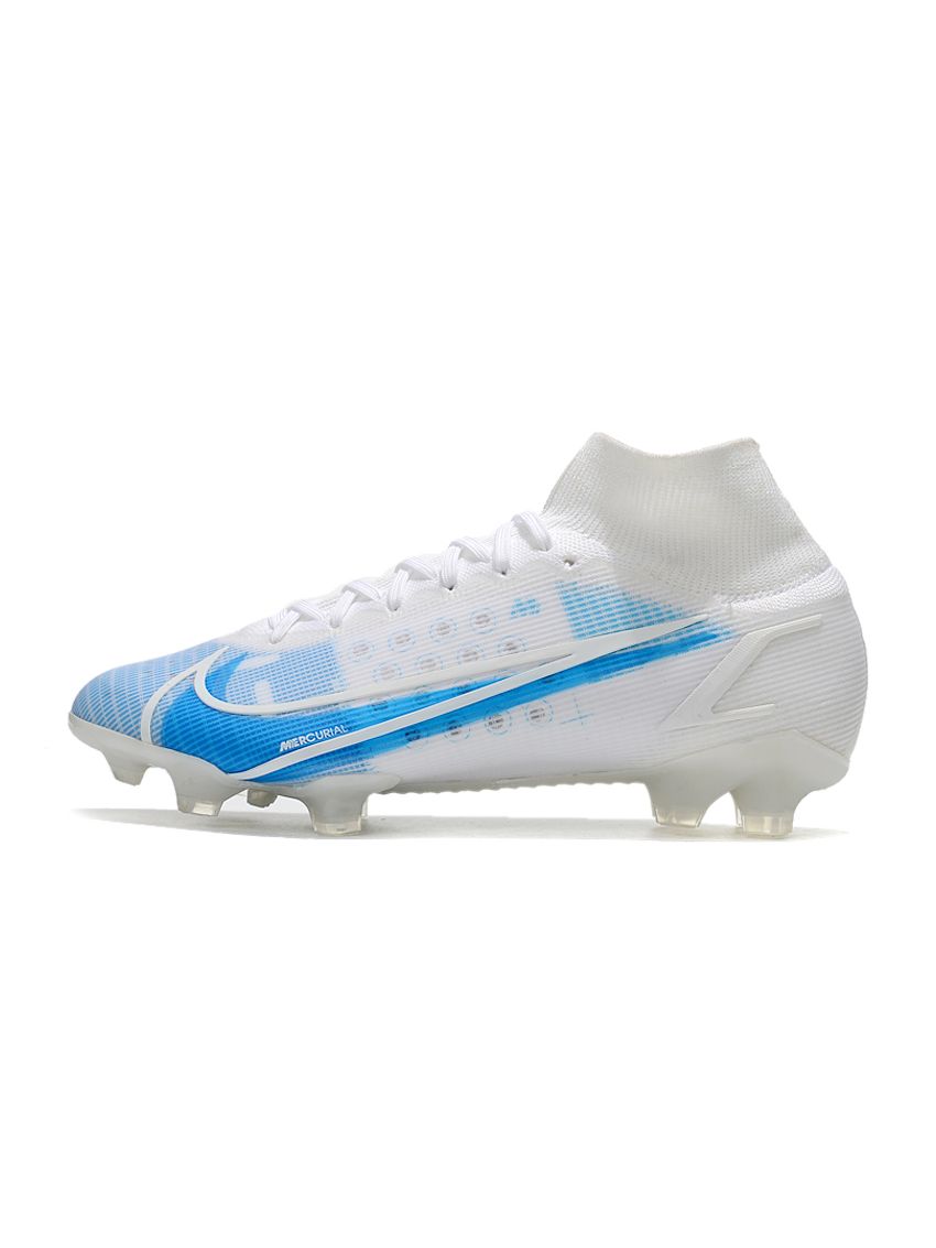 latín Colega violación 2021 Nike Mercurial Superfly VIII Elite FG White Blue