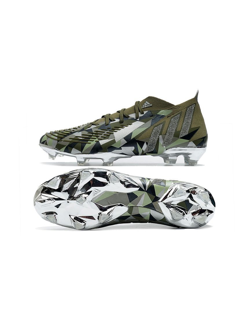 Adidas Predator Edge.1 Crystal FG Soccer Cleats Focus Olive Silver
