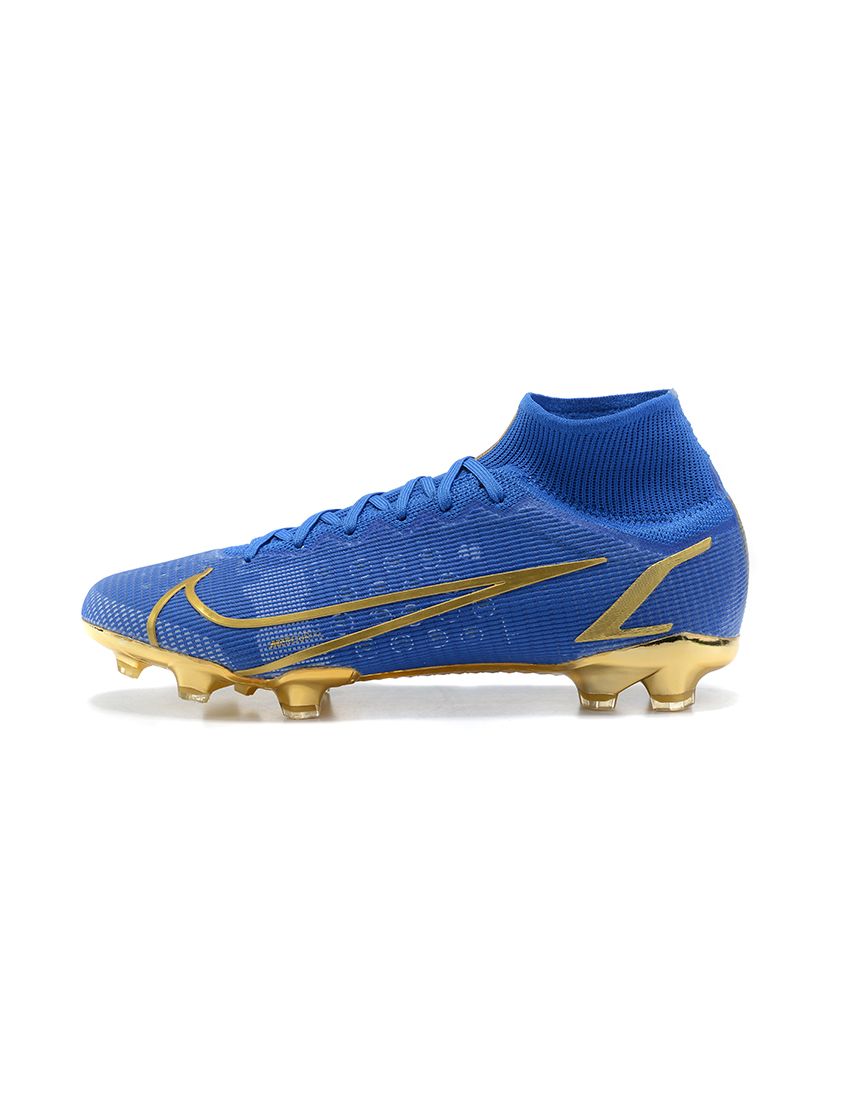 Nike Mercurial Superfly 8 Elite FG Blue Gold