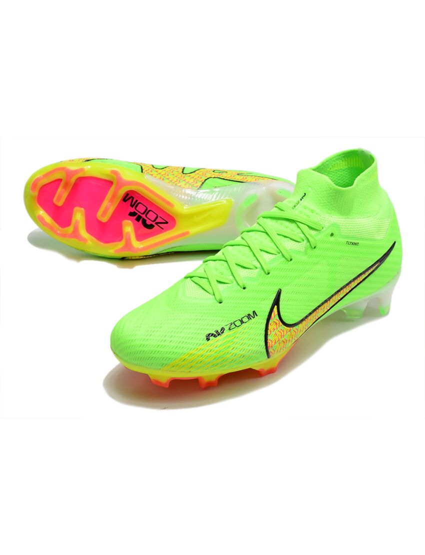 nike superfly green and pink