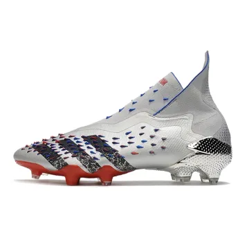2021 Adidas Predator Freak+ FG Silver Metallic Core Black Scarlet
