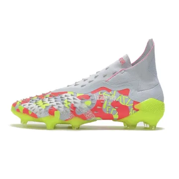 2021 Adidas Predator Freak FG Numbersup Clear Grey White Solar Yellow