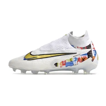 2023 Nike Phantom GX Elite DF FG - White/Gold/Blue/Multicolor