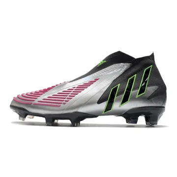 Adidas Predator Edge+ FG Silver Pink Green