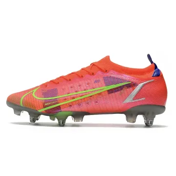 2021 Nike Mercurial Vapor 14 Elite SG-PRO Bright Crimson Metallic Silver