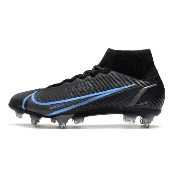 Nike Mercurial Superfly 8 Elite SG-PRO Black Iron Grey University Blue