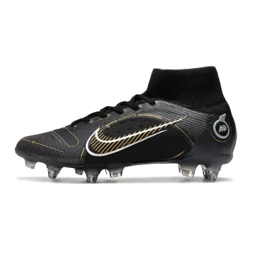 Nike Mercurial Superfly 8 Elite SG-PRO - Black/Metallic Gold/Metallic Silver