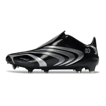 Adidas F50 Elite Tunit FG Black Metallic Silver