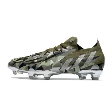 Adidas Predator Edge.1 Crystal Low FG Focus Olive Silver Metallic Magic Lime