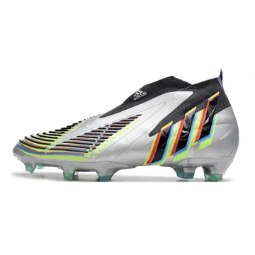 Adidas Predator Edge+ FG Silver Metallic Black Green