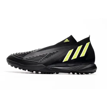 Adidas Predator Edge+ TF Turf Soccer Black Team Solar Green Red