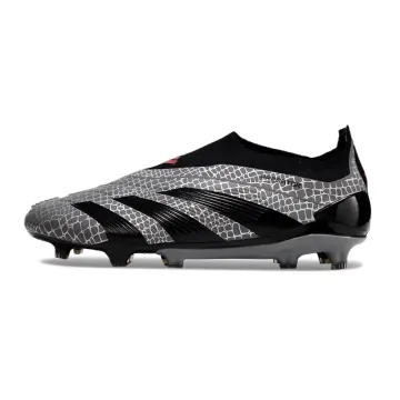 adidas Predator Elite Laceless FG Black Gray