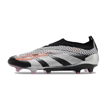 adidas Predator Elite Laceless FG Black Silver Red
