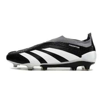 adidas Predator Elite Laceless FG Black White