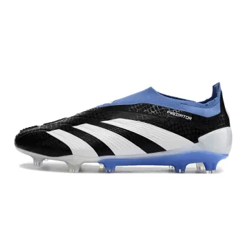 adidas Predator Elite Laceless FG Black White Blue