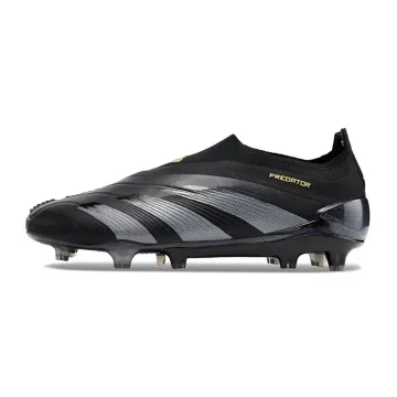 adidas Predator Elite Laceless FG Core Black Black