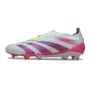 adidas Predator Elite Laceless FG Stellar Icon Almost Blue Lucid Pink Semi Solar Yellow