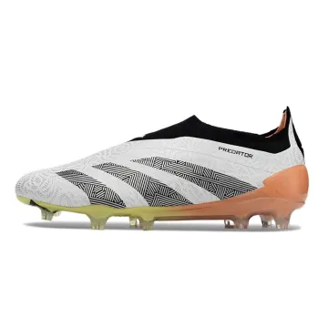 adidas Predator Elite Laceless FG White Black Silver