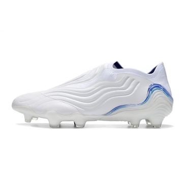 Adidas Copa Sense+ FG White Hi-Res Blue Legacy Indigo