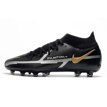 Nike Phantom GT 2 DF Elite AG Pro Black Grey Gold Silver