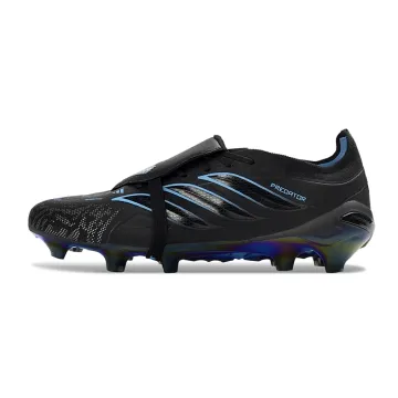 adidas Predator Elite Fold-over Tongue FG Core Black Blue