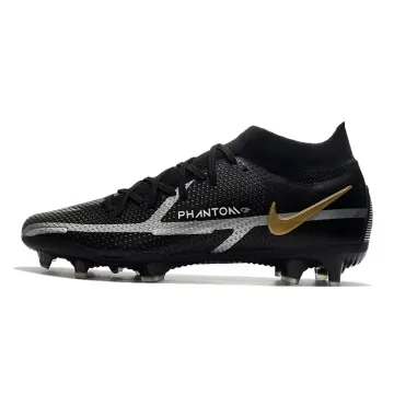 Nike Phantom GT 2 Elite DF FG Black Metallic Dark Grey Metallic Gold