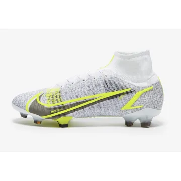 Nike Mercurial Superfly VIII Elite FG White/Black Meatallic/Silver Volt