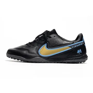 Nike Tiempo Legend 9 Pro TF Golden Trophy Black Blue Gold