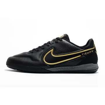 Nike Tiempo React Legend 9 Pro IC Shadow Black Metallic Dark Grey Anthracite