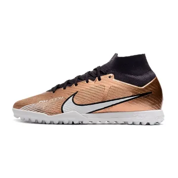 Nike Zoom Mercurial Superfly IX Elite TF Metallic Copper White Black