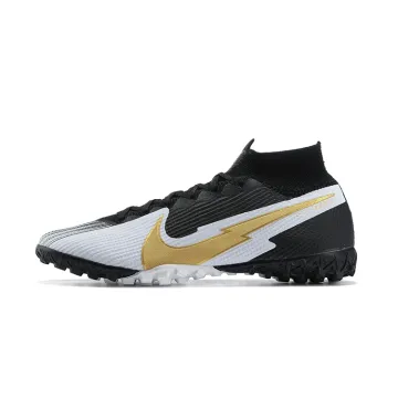 2020-21 Nike Mercurial Superfly 7 Elite TF Black White Gold