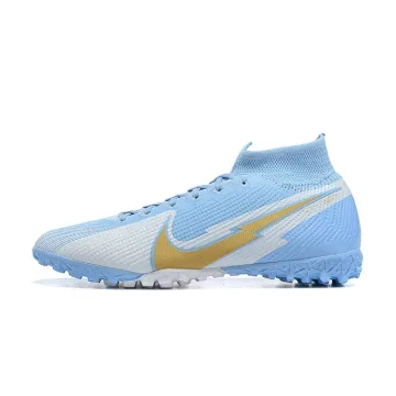 2020-21 Nike Mercurial Superfly 7 Elite TF Blue White Gold
