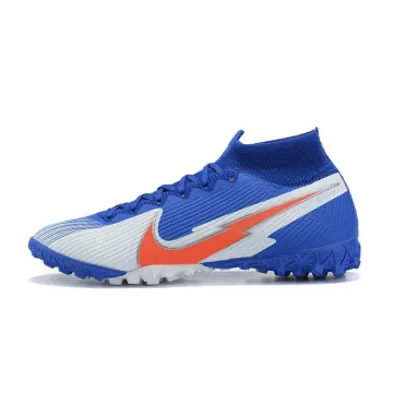 2020-21 Nike Mercurial Superfly 7 Elite TF Blue White Orange