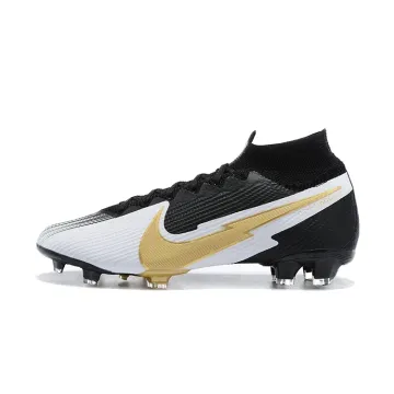 2020-21 Nike Mercurial Superfy 7 Elite FG Black White Gold