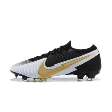 2020-21 Nike Mercurial Vapor 13 Elite FG Black White Gold