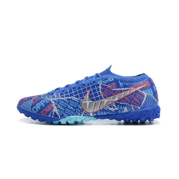 2020-21 Nike Mercurial Vapor 13 Elite Sancho TF Racer Blue White Aurora Green Black