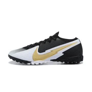 2020-21 Nike Mercurial Vapor 13 Elite TF Black White Gold
