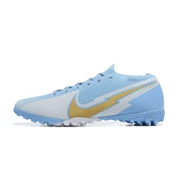 2020-21 Nike Mercurial Vapor 13 Elite TF Blue White Gold