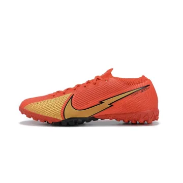 2020-21 Nike Mercurial Vapor 13 Elite TF Red Gold Black