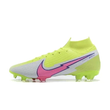 2020-21 Nike Mercurial Superfly 7 Elite FG Volt White Pink