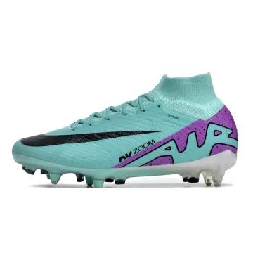Buy 2023 Nike Air Zoom Mercurial Superfly 9 Elite SG-Pro Anti-Clog Blue White Black Purple